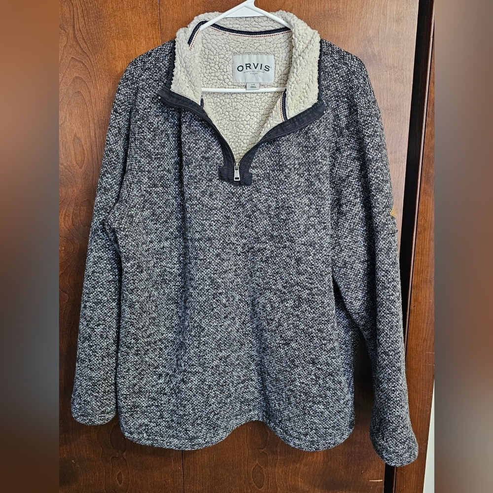 Orvis Sherpa Lined Sweater Men's sz L